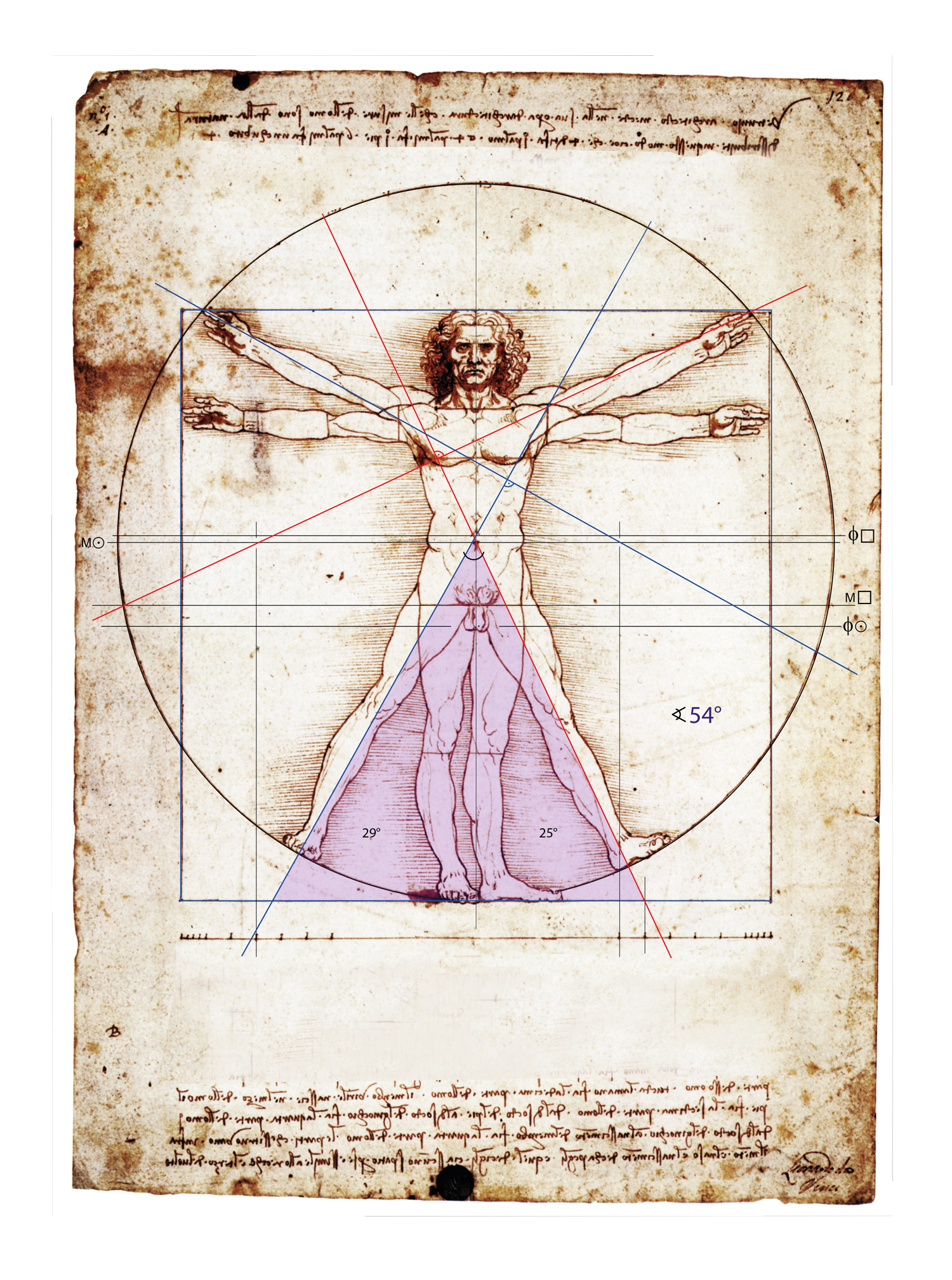 Leonardo DaVinci Quadrat Achilles Iatropoulos