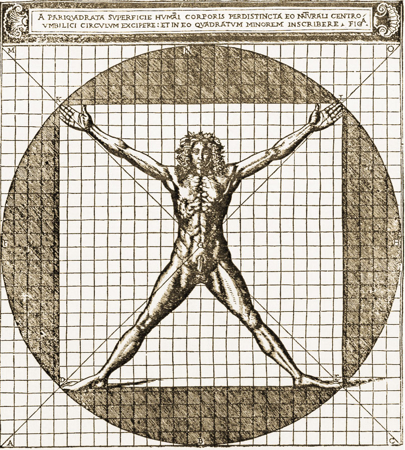 Cesare di Lorenzo Cesarino (1475-1543) -<br />
Homo Vitruvianus ca. 1521